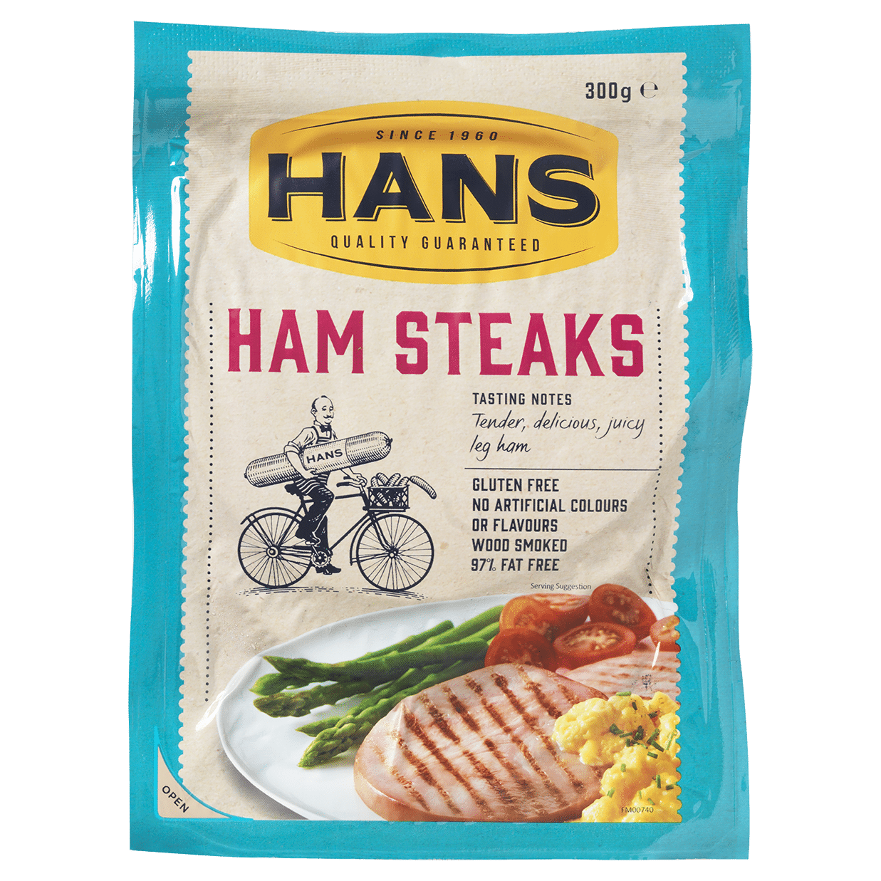 Hans Ham Steaks 300g