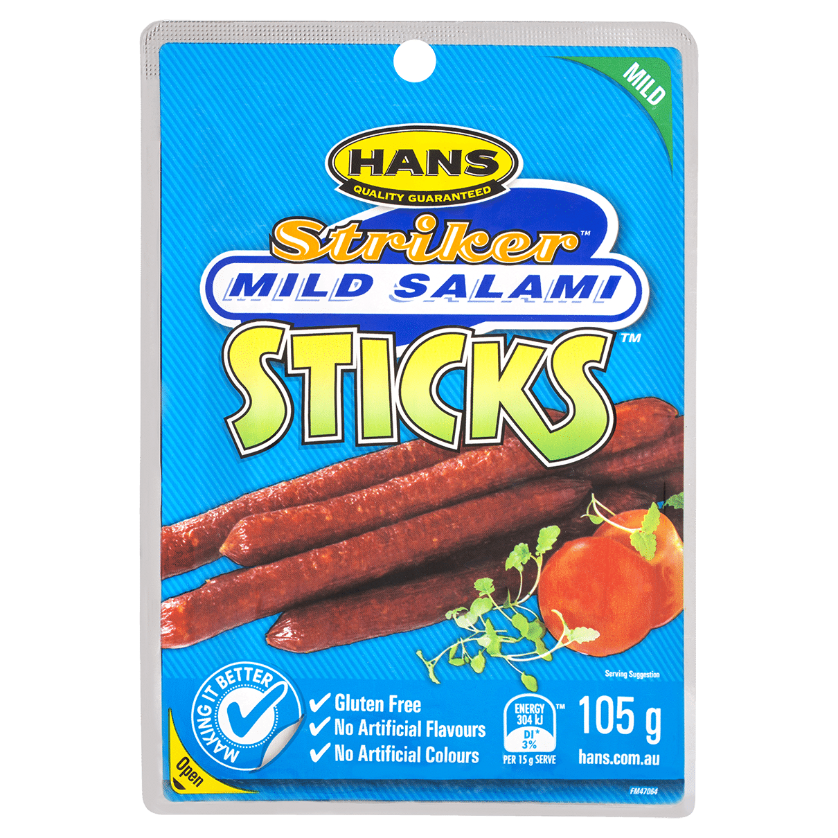 Hans Striker Mild Salami Sticks 105g